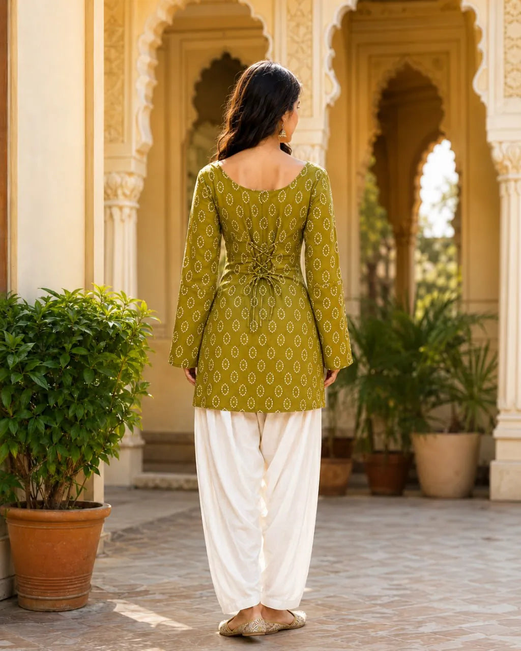 Bandhej Cotten Printed Farsi  Co-ords Set