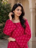 Bandhej Cotten Printed Farsi  Co-ords Set