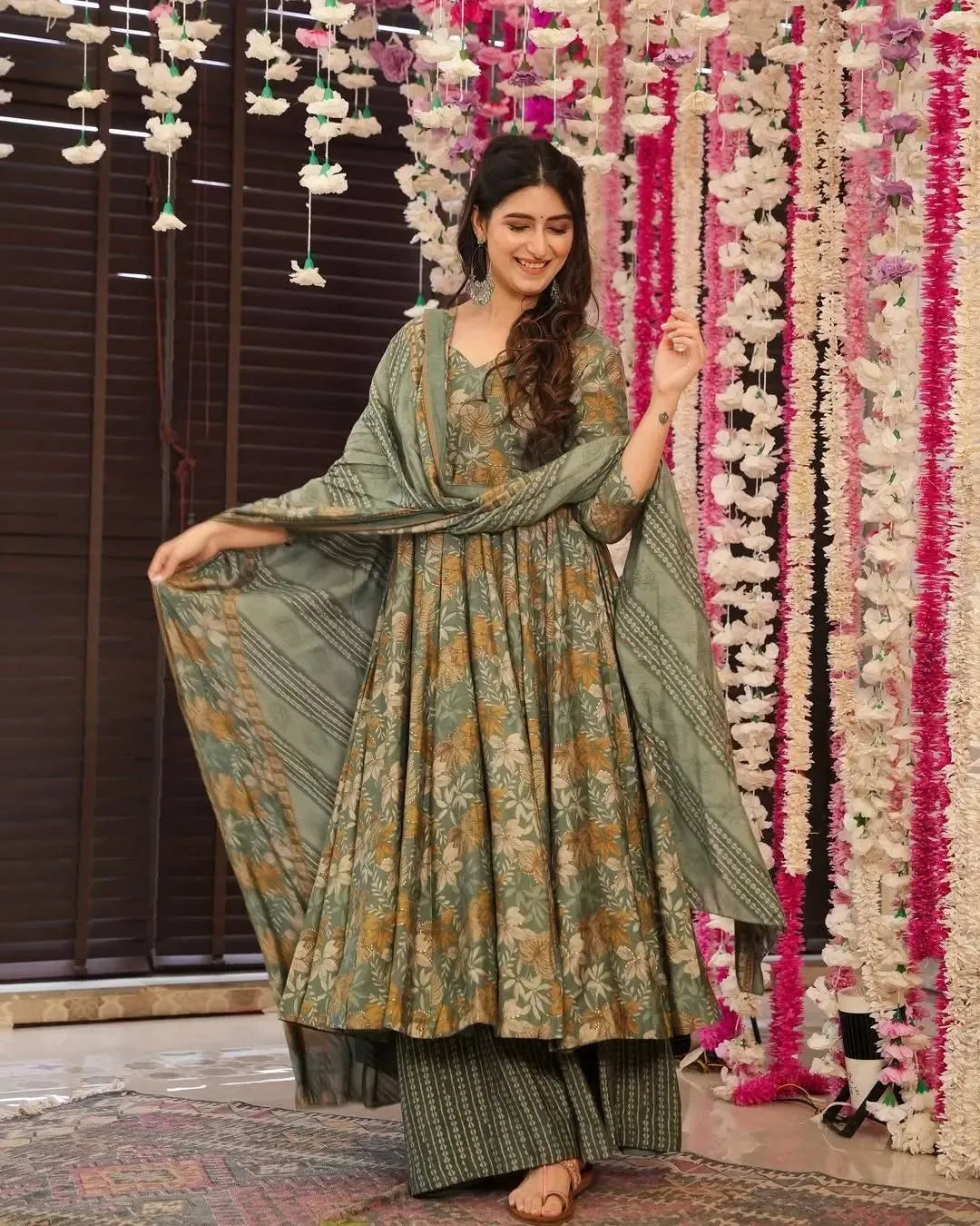 Priya Printed Anarkali Set
