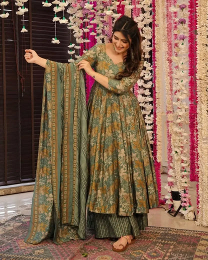 Priya Printed Anarkali Set