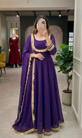 Eira Purple Anarkali Suit Set