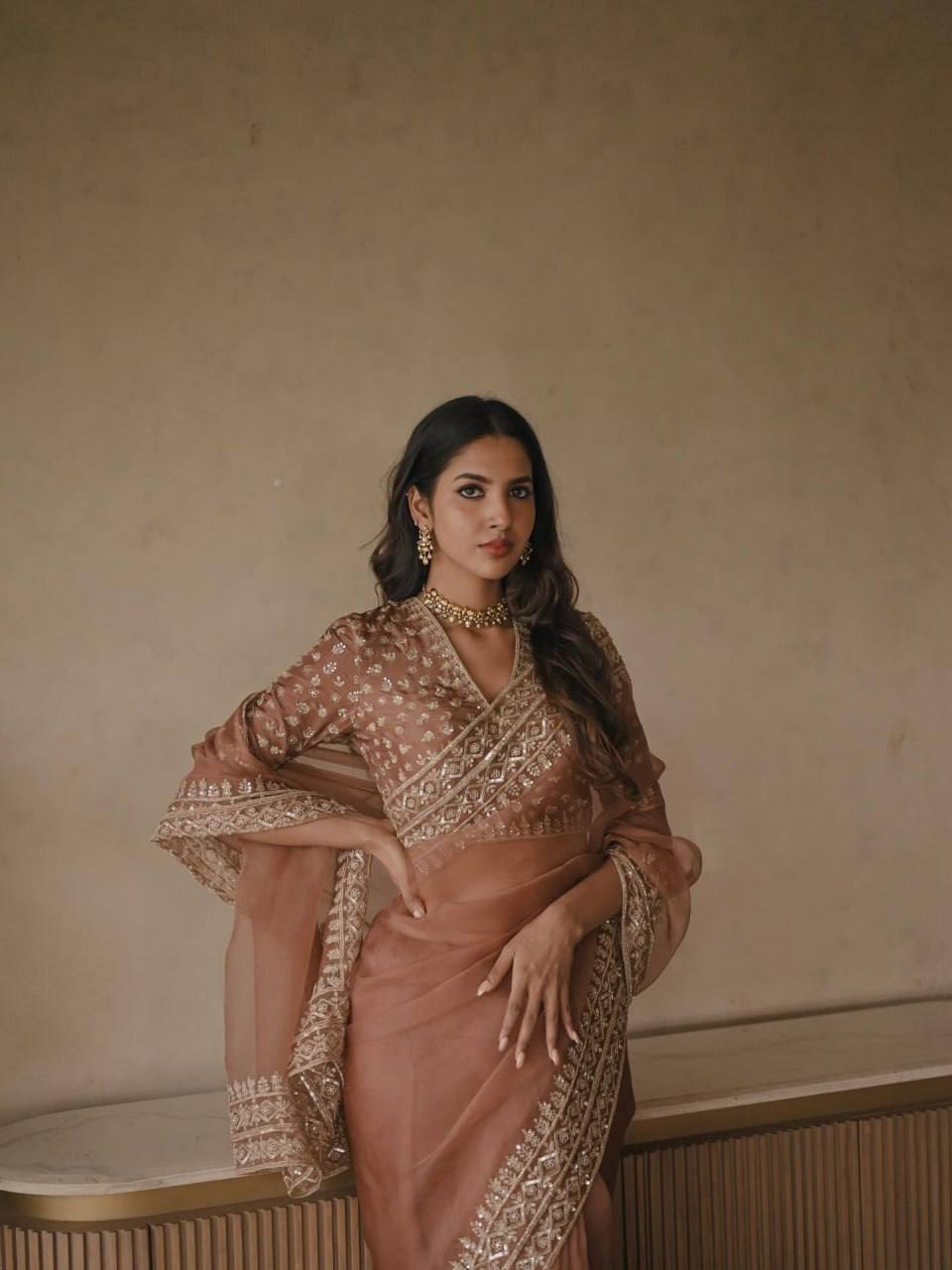 Roshni Designer Tibby Silk Saree