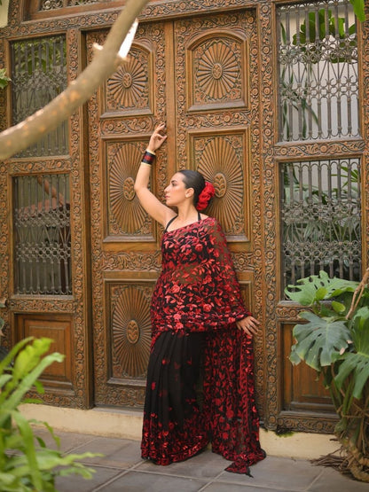 Diwani Red Designer Saree