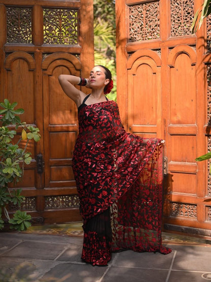 Diwani Red Designer Saree