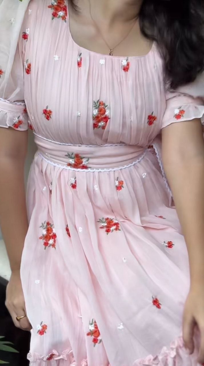 Dreamy Floral Embroidered Maxi Dress