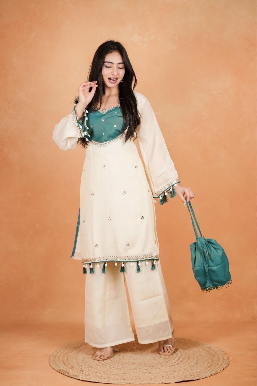 Divya Designer 3-Piece Palazzo Set