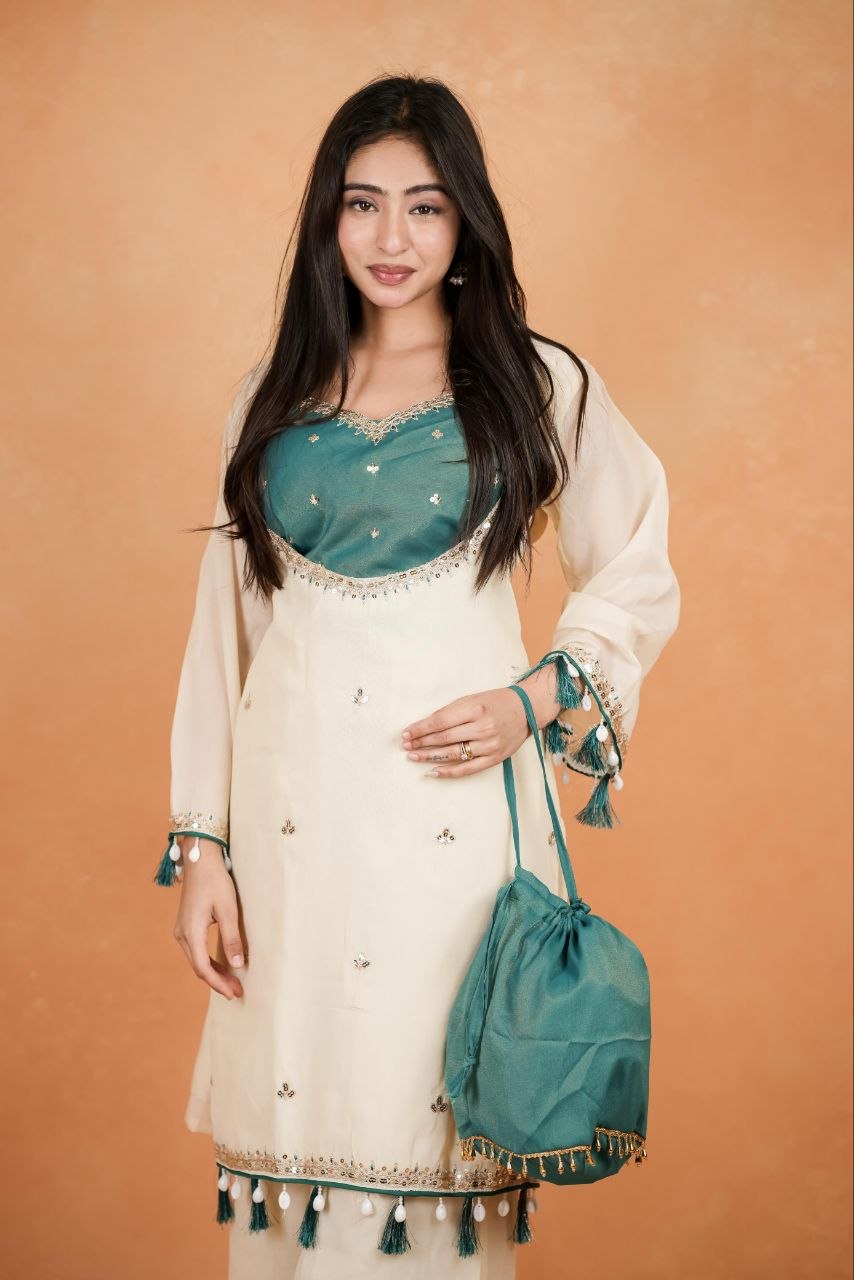 Divya Designer 3-Piece Palazzo Set