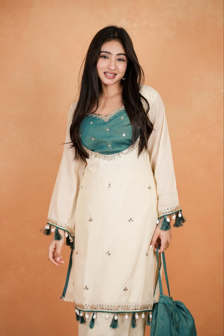 Divya Designer 3-Piece Palazzo Set
