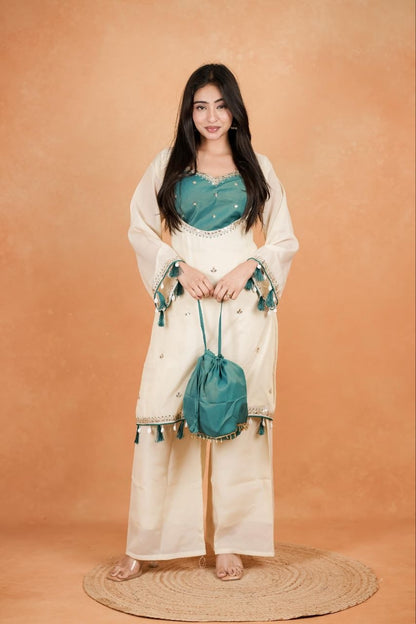 Divya Designer 3-Piece Palazzo Set
