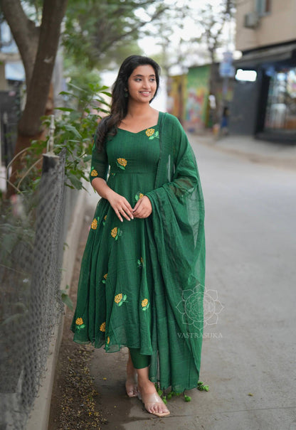 Tisha Embroidered Anarkali Dupatta Set