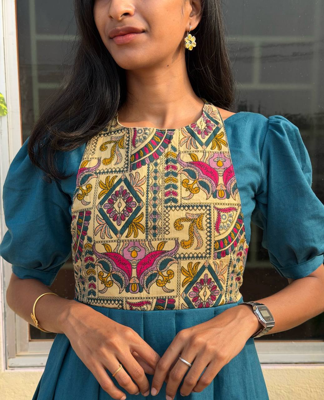 Indu Jacket Floral Printed Dress