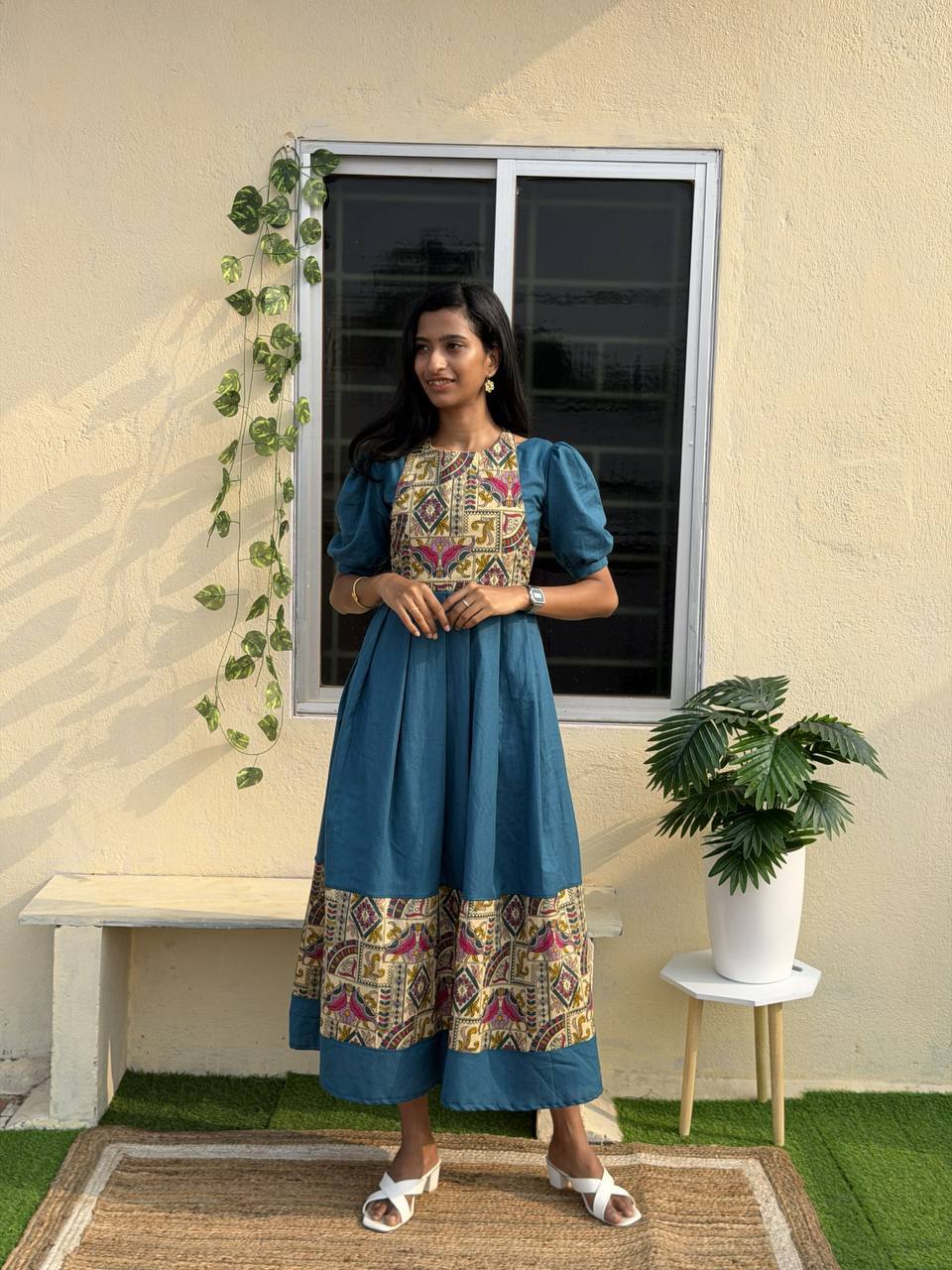 Indu Jacket Floral Printed Dress