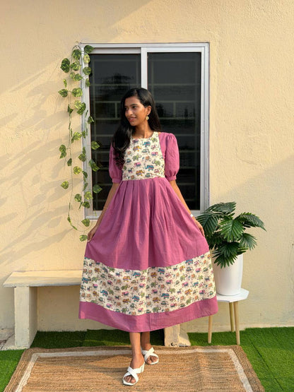 Indu Jacket Floral Printed Dress