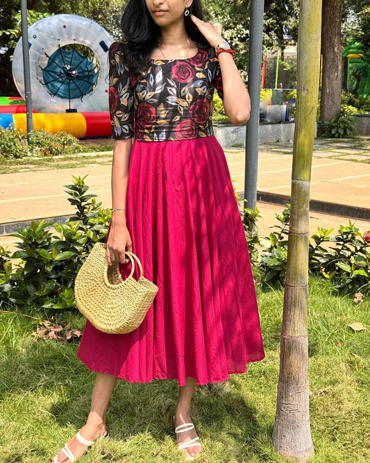 Kiya Printed Jacket And Maxi Dress Set