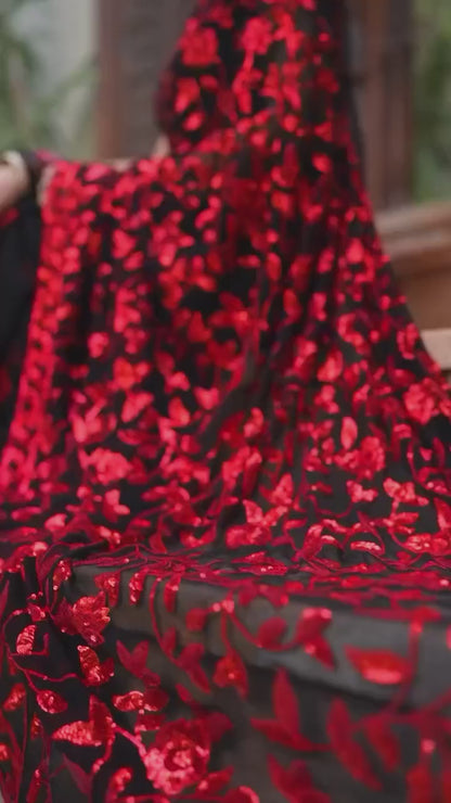 Diwani Red Designer Saree