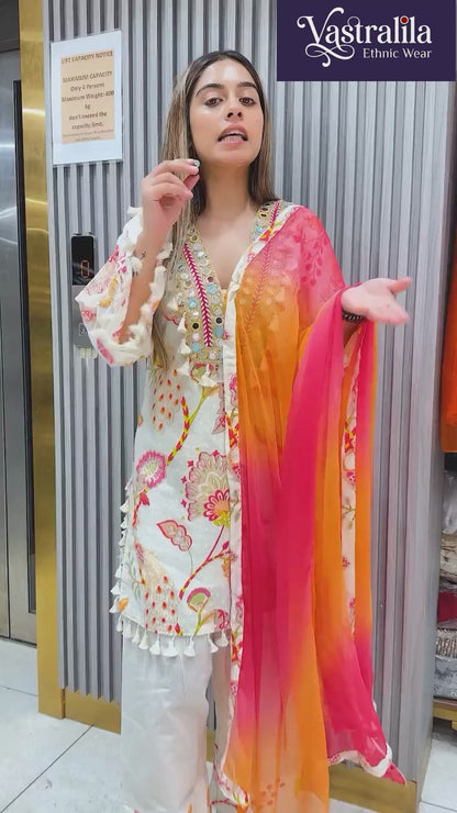 Yarmi Printed Mirror Farshi Salwar Set