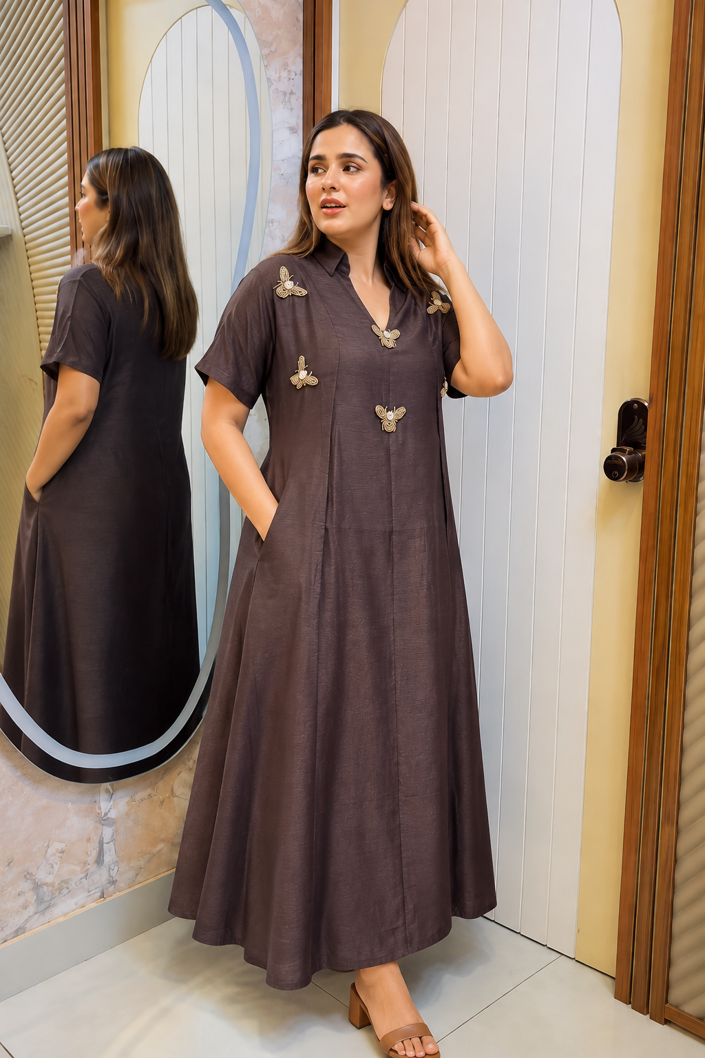 Priyanka Designer Honey Bee Dress
