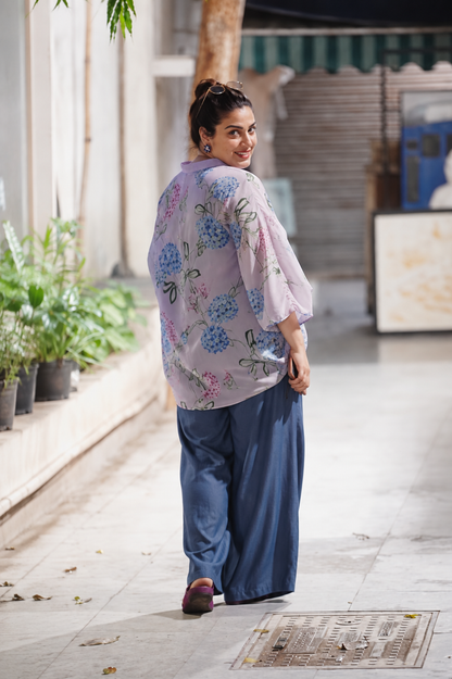 Ravina Floral Printed Kaftan Co-Ord Set