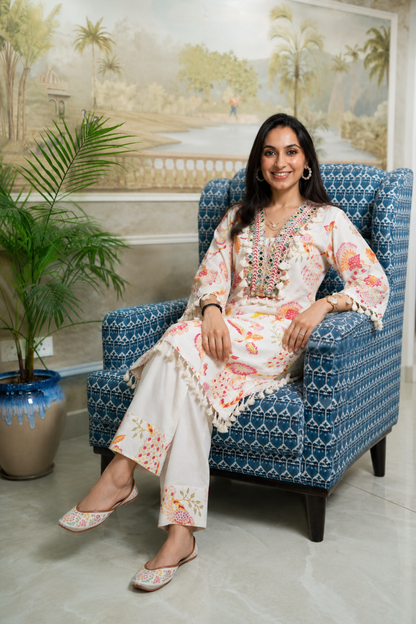 Yarmi Printed Mirror Farshi Salwar Set