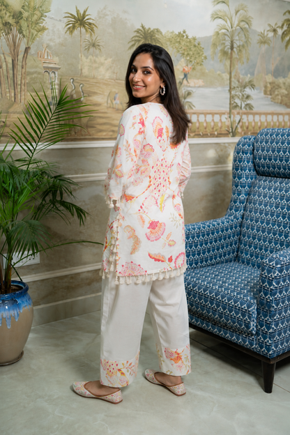 Yarmi Printed Mirror Farshi Salwar Set
